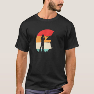 Cowgirl Vintage Zonsondergang Voor Vrouwen Meisjes T-shirt