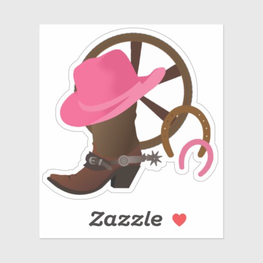 Cowgirl Vinyl Sticker (Vel)