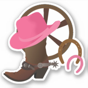 Cowgirl Vinyl Sticker