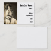 Cowgirl Visitekaartje (Voorkant / Achterkant)