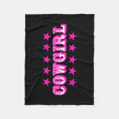 "Cowgirl" vlooiendekens Fleece Deken (Voorkant)
