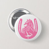 Cowgirl voor Buttonnen Ronde Button 5,7 Cm (Voorkant /achterkant)