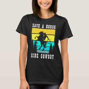 Cowgirl voor een fan t-shirt