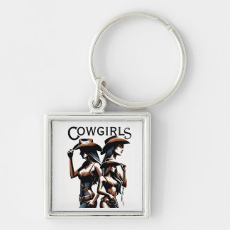 cowgirl vrienden  sleutelhanger
