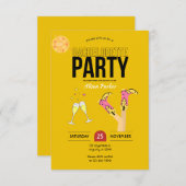 Cowgirl vrijgezellenfeest kaart (Voorkant / Achterkant)