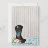 Cowgirl-Vrijgezellenfeest Kaart (Achterkant)