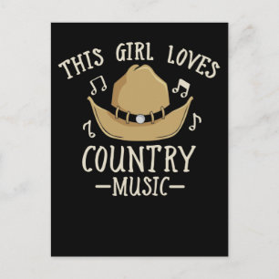 Cowgirl Vrouw Country Music Lover Western dansen Briefkaart