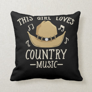 Cowgirl Vrouw Country Music Lover Western dansen Kussen