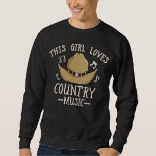 Cowgirl Vrouw Country Music Lover Western dansen Trui