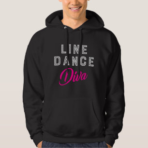 Cowgirl Vrouwen Meisjes Cadeau Lijn Dans Diva Lijn Hoodie
