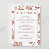 Cowgirl Waterverf Laatste Rodeo vrijgezellenweeken Kaart (Achterkant)