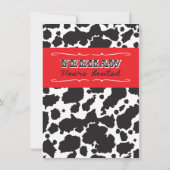 Cowgirl Western Bachelorette/Bridal Party Invite Kaart (Achterkant)