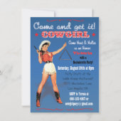 Cowgirl Western Bachelorette/Bridal Party Invite Kaart (Voorkant)