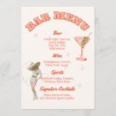 Cowgirl Western Bar Menu Signature Cocktails (Voorkant)