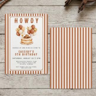 Cowgirl Western Country Wilde Westen Verjaardagsfe Kaart