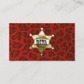 "Cowgirl Western Draag en Boots" Diva Visitekaartje (Achterkant)