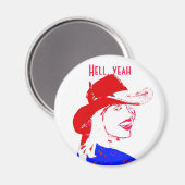 Cowgirl Western Draag Magneet (Voorkant / Achterkant)