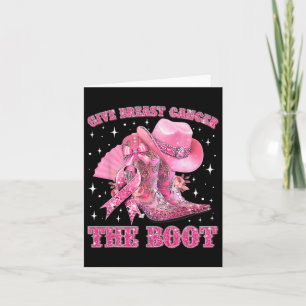 Cowgirl Western Geef Borstkanker De Boot Pink R Kaart