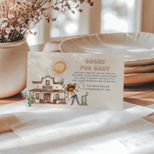 Cowgirl Western Meisje Ranch Cactus Boeken voor Ba Informatiekaartje