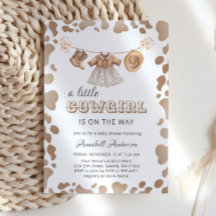 Cowgirl Western Pet laarzen jurk Baby shower