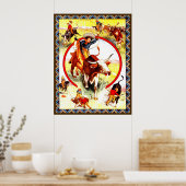 "Cowgirl" Western Poster (Keuken)