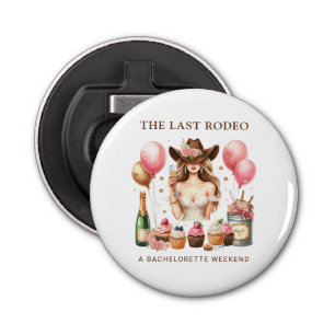Cowgirl Western Rodeo Button Flesopener