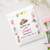 Cowgirl Western Rodeo Wild West Baby shower Bedankzakje (Gezegeld)