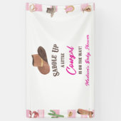 Cowgirl Western Rodeo Wild West Baby shower Spandoek (Verticaal)