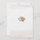 Cowgirl Western Rustiek Bloemen Vrijgezellenfeest Kaart (Achterkant)