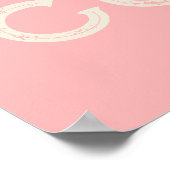 Cowgirl Western Typografie Retro Ranch Cabin Poster (Hoek)