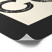 Cowgirl Western Typografie Retro Ranch Cabin Poster (Hoek)