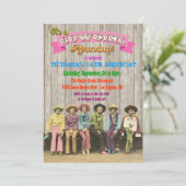 Cowgirl Westerne Birthday/Bachelorette Kaart (Staand voorkant)