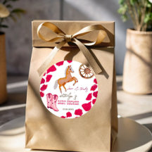 Cowgirl westerne rodeo schattig baby shower roze