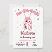 Cowgirl Westerne uitnodiging van Birthday (Voorkant)