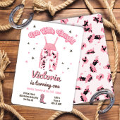 Cowgirl Westerne uitnodiging van Birthday