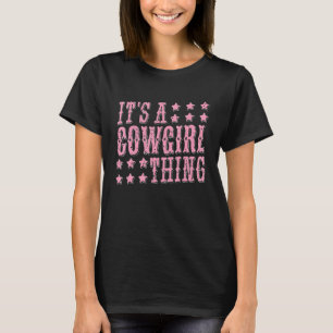 Cowgirl Westers Land Rodeo Vintage Pret T-shirt