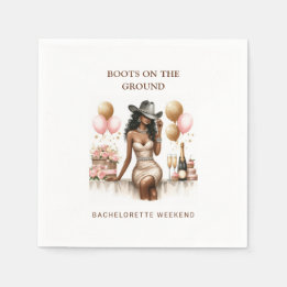 Cowgirl Westerse Bruidsdouche Servetten