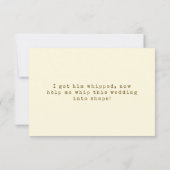 Cowgirl Whip He's Whipped Bridesmaid Voorstel (Achterkant)