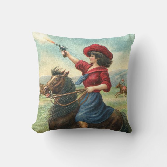  Cowgirl "Whoop It Up" Pillow Kussen (Voorkant)
