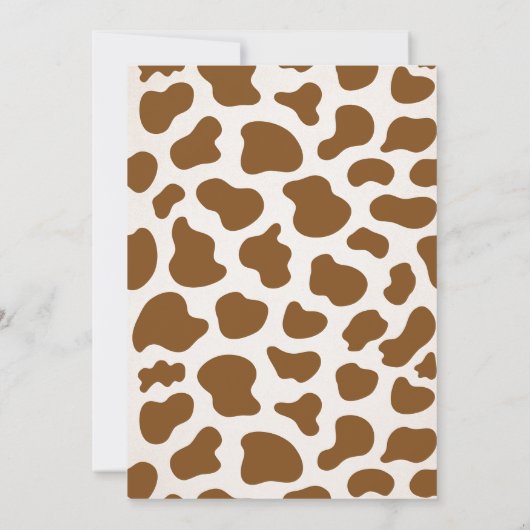 Cowgirl Wild West Rodeo Ranch Baby shower Kaart (Achterkant)