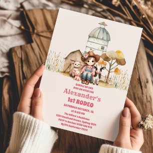 Cowgirl Wild West Rodeo Ranch Birthday Party Kaart