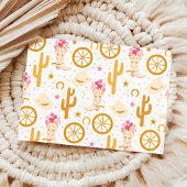 Cowgirl Wild West Second Rodeo Photo Birthday Kaart