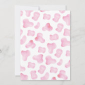 Cowgirl Wild West Westerne Verjaardagsuitnodiginge Kaart (Achterkant)