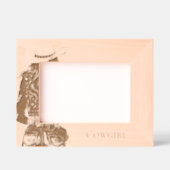 Cowgirl with Hat Gegraveerde Lijstjes (Voorkant)