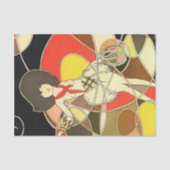 "Cowgirl with Lariat" van Jose Carlos Tissuepapier (Voorkant)