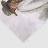 Cowgirl With Spotted Horse In Field Decoupage Tissuepapier (Detail)