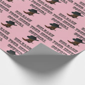 Cowgirl wrapping Gift Paper Roze Cadeaupapier (Hoek)