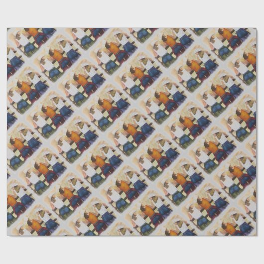 COWGIRL WRAPPING PAPIER (Vlak)