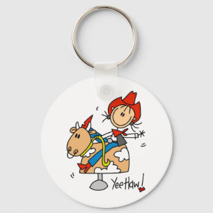 Cowgirl Yee Haw T-shirts en cadeaus Sleutelhanger