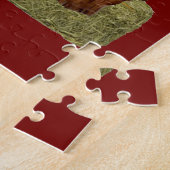 Cowgirl zette je grote laarzen aan legpuzzel (Zijkant)